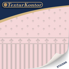 TexturKontor Lilibet Victorian brocade wallpaper for authentic miniature interiors.