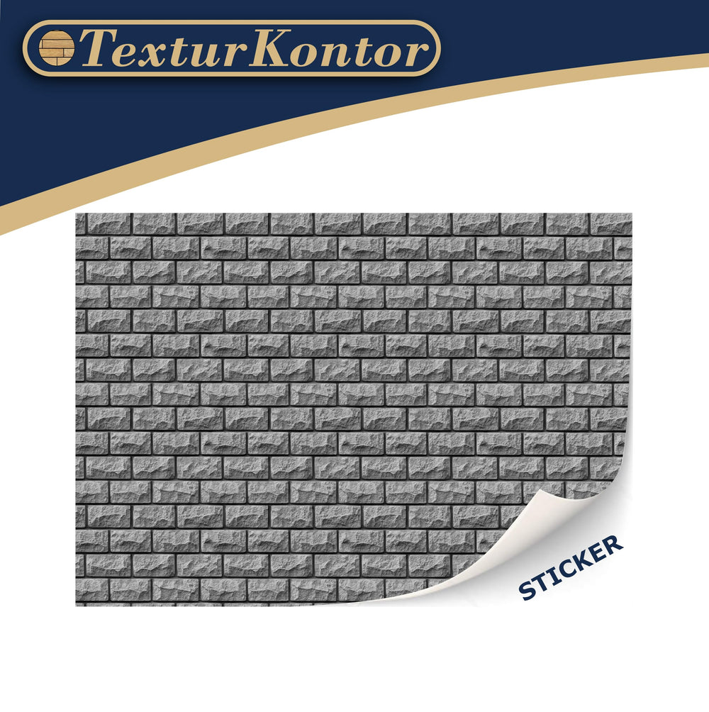 TexturKontor self-adhesive film sticks to surfaces for mess-free application.