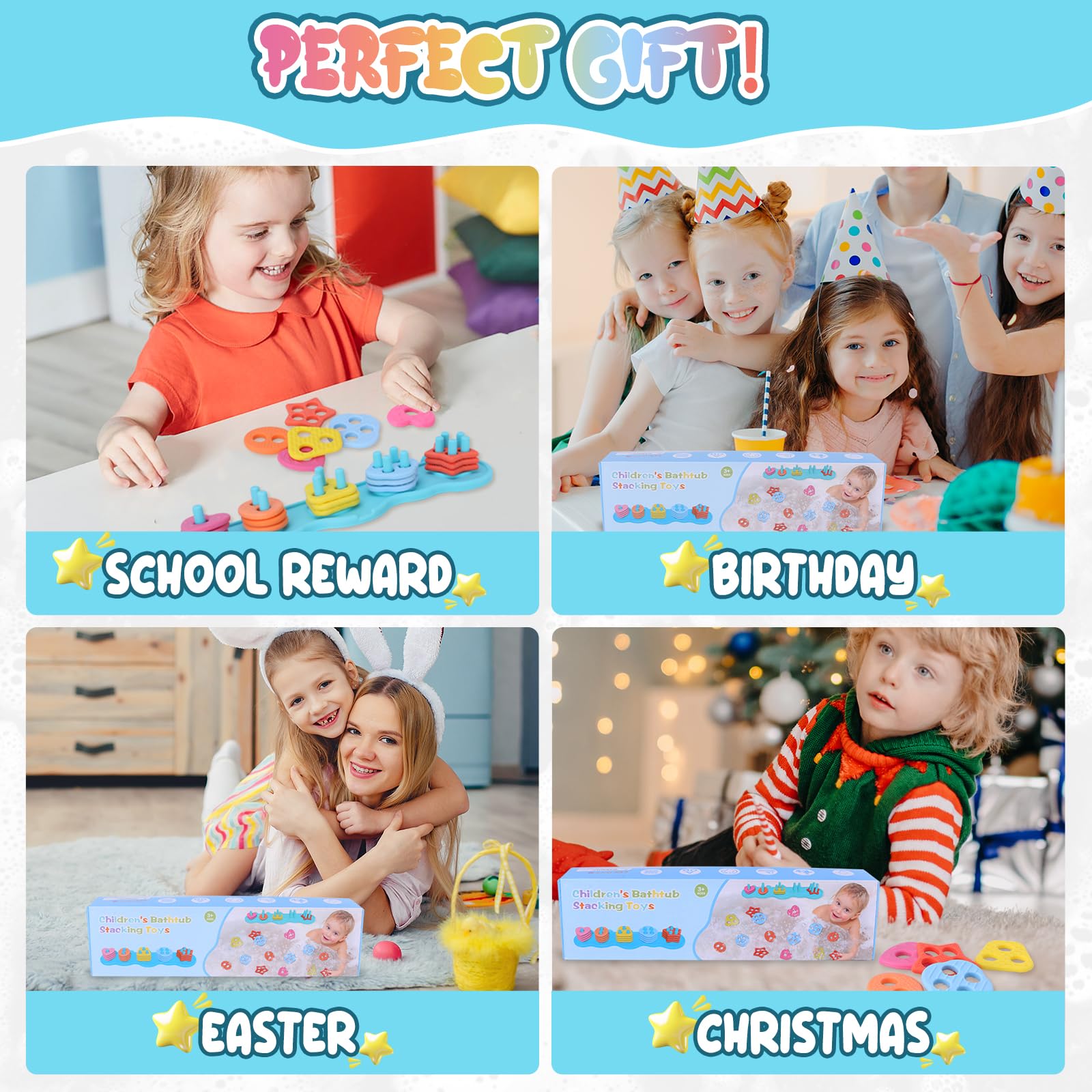 Colorful shapes support early learning of colors and counting