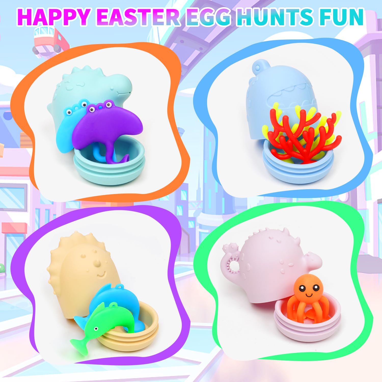 Texviko safety-certified silicone toys for peace of mind during baths.