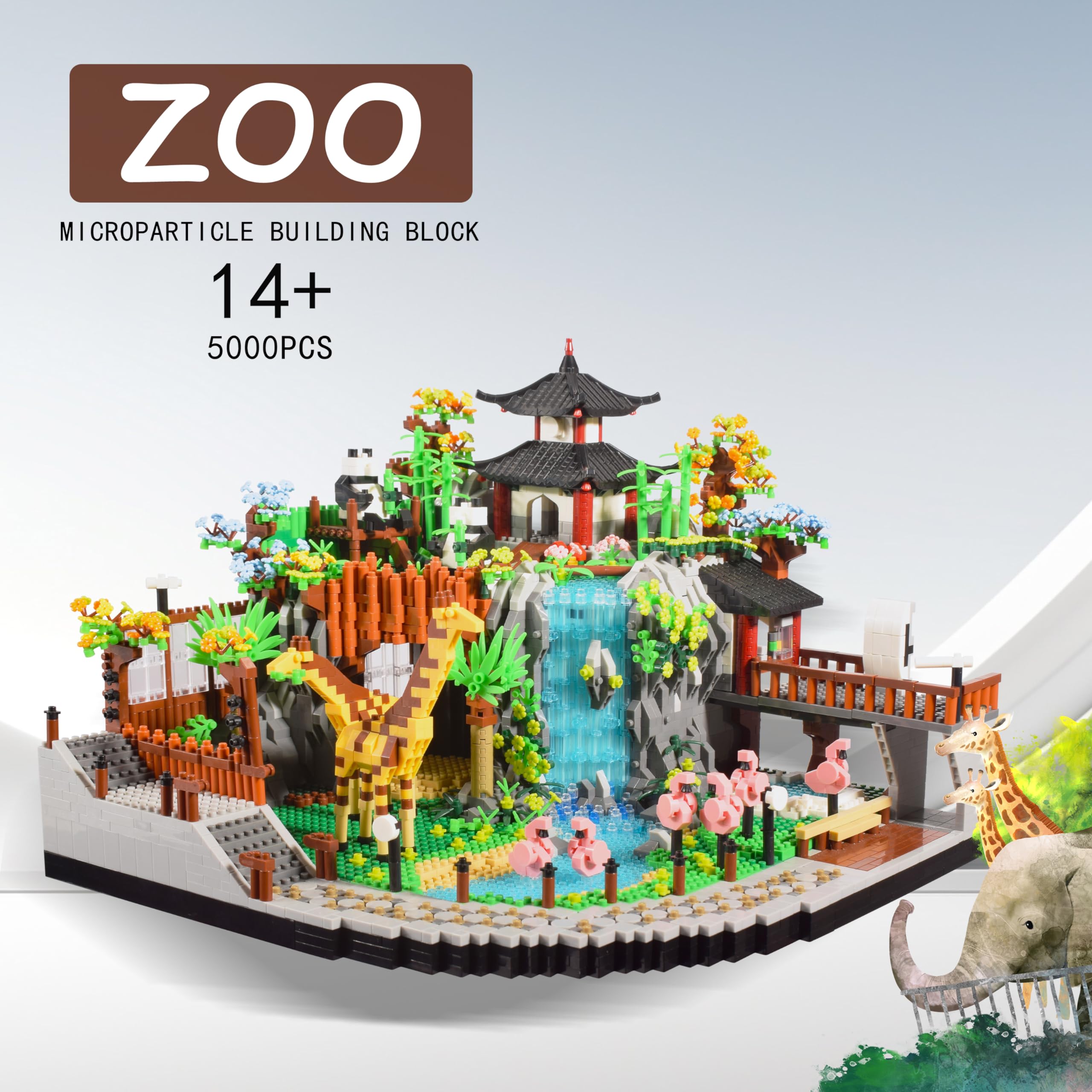 TEXXXIAN Zoo tight-occlusion bricks ensure sturdy, accurate models.