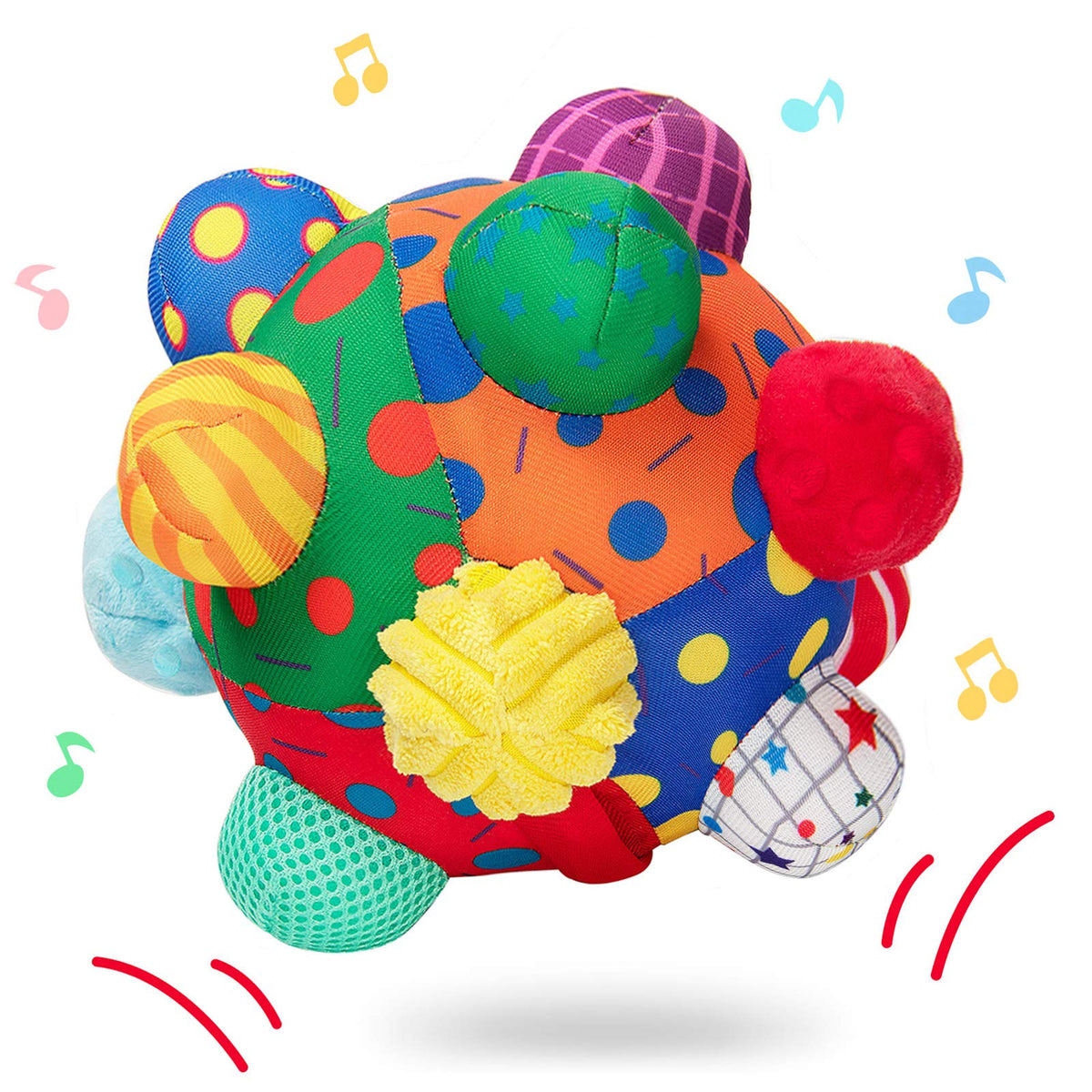 teytoy Baby Music Shake Dancing Ball shows rolling action and playful sounds for early exploration.