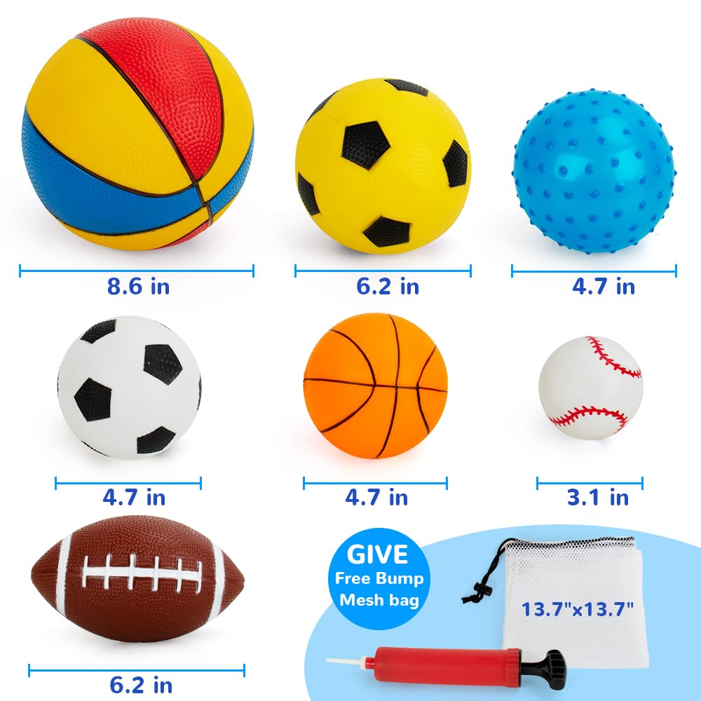 teytoy basketball ball 8-6-in, lightweight foam for gentle bounce