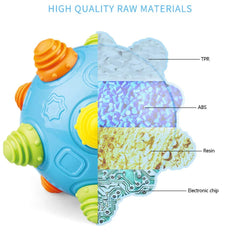 Teytoy BPA-free plastic ball close-up with smooth surface.