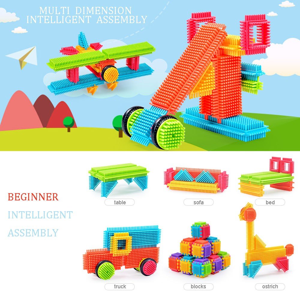 Teytoy Bristle Shape Blocks microscope sparks early STEM curiosity during play.