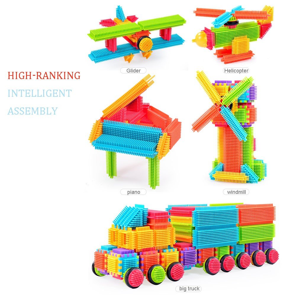 Teytoy Bristle Shape Blocks robot encourages creative construction and problem solving.