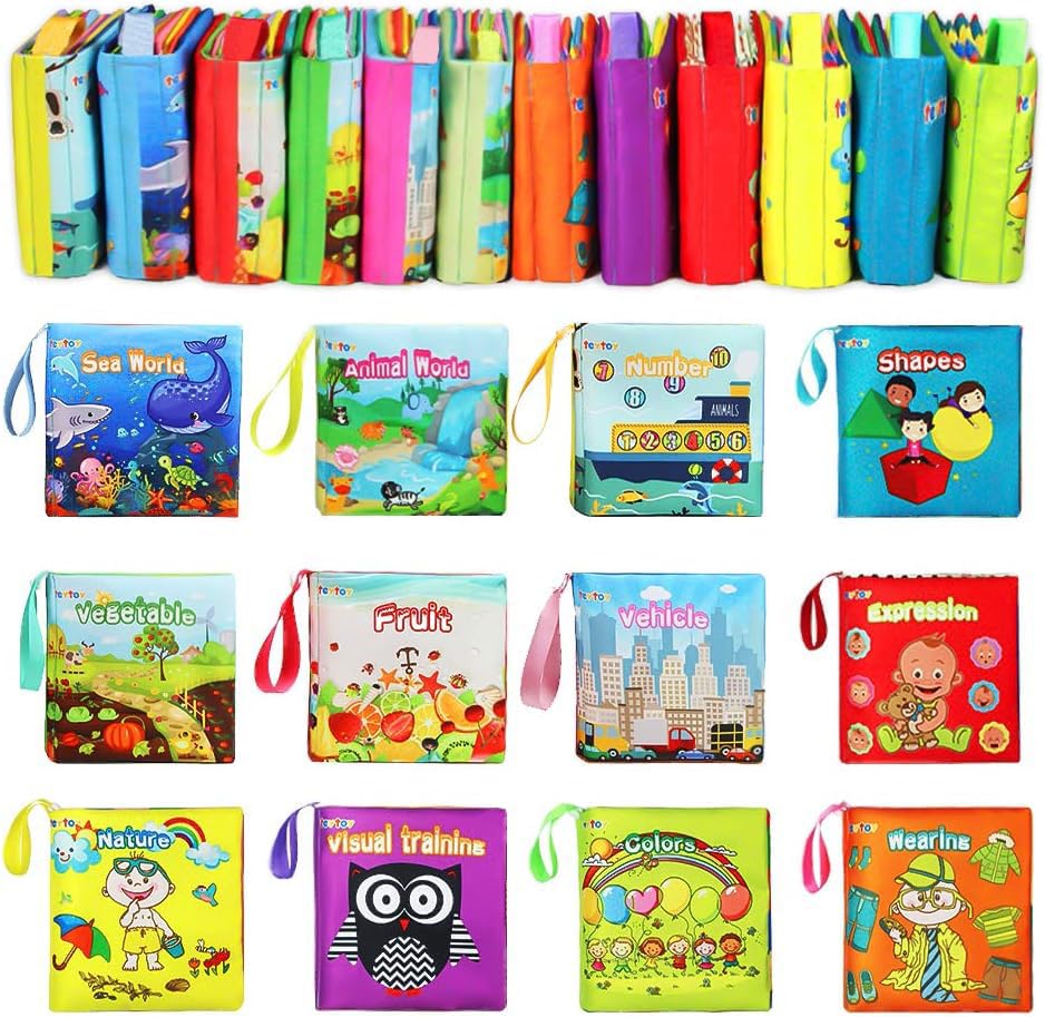 teytoy My First Soft Book crinkle rustle pages invite baby exploration and sensory play.
