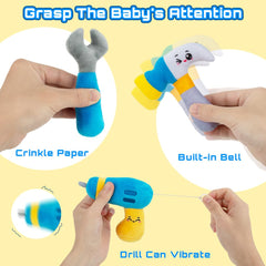 Teytoy soft-hammer with bell designed for sensory pretend play.