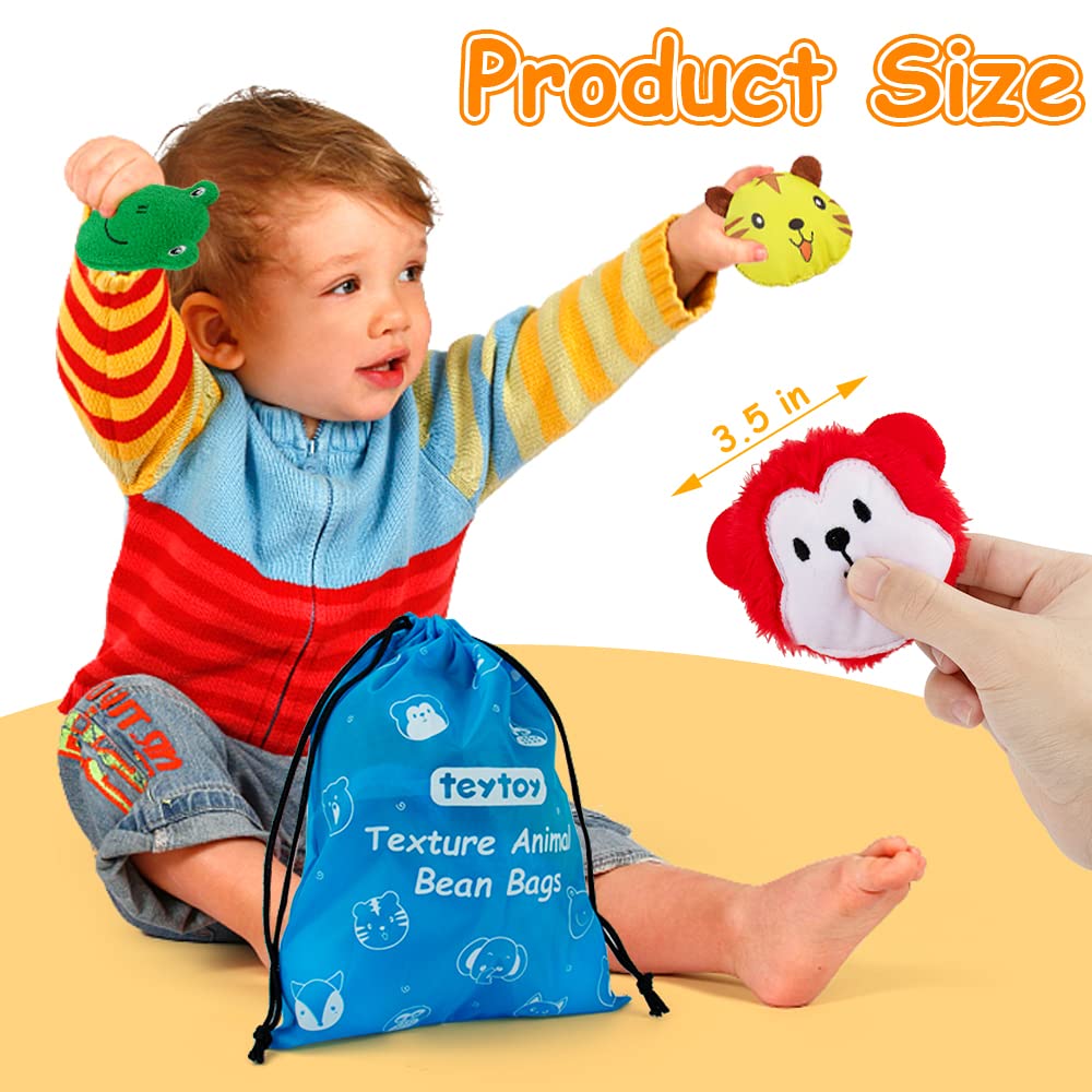 Teytoy woolen texture sensory bean bag delivers soft, cozy tactile feedback.