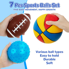 teytoy soccer ball 4-7-in, toddler-friendly grip for indoor games