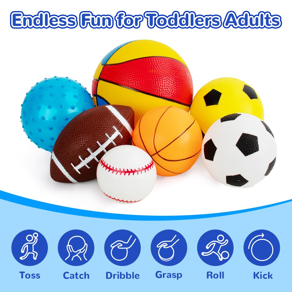 teytoy soccer ball 8-6-in, soft foam ball for safe outdoor kicking