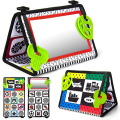 teytoy Tummy Time Mirror Toy, foldable, supports on-the-go tummy play and visual engagement