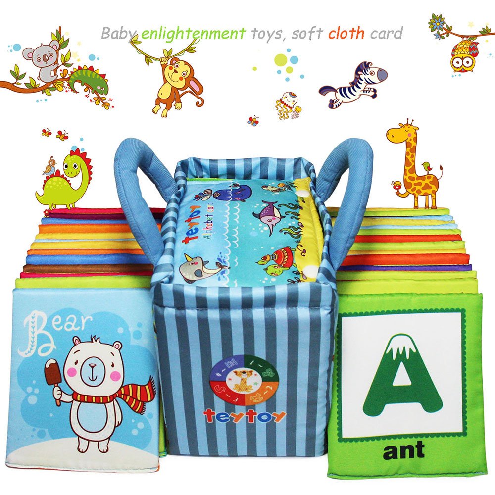 TEYTOY Zoo Series sturdy cards with sponge core, washable after spills