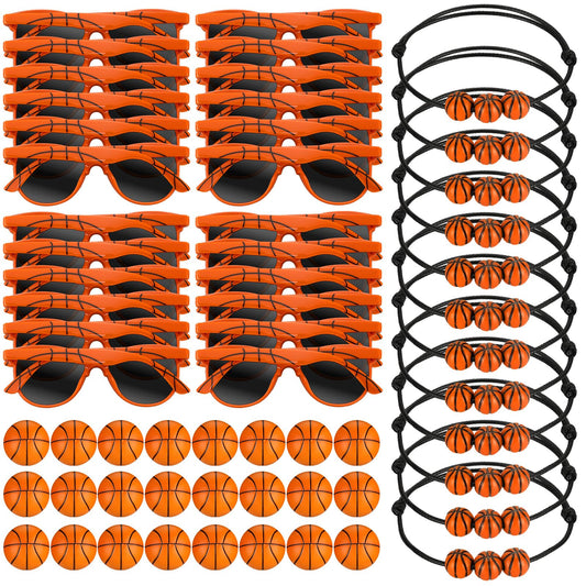 Teyva Daily basketball bracelets adjustable fit for all wrist sizes, ideal party favors.