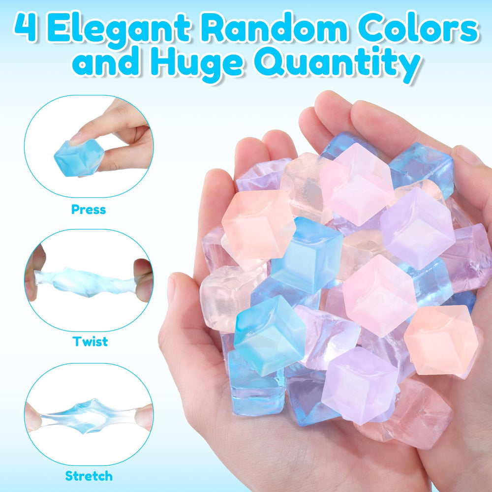 Teyva Daily blue mini ice cube stress ball helps focus and unwind