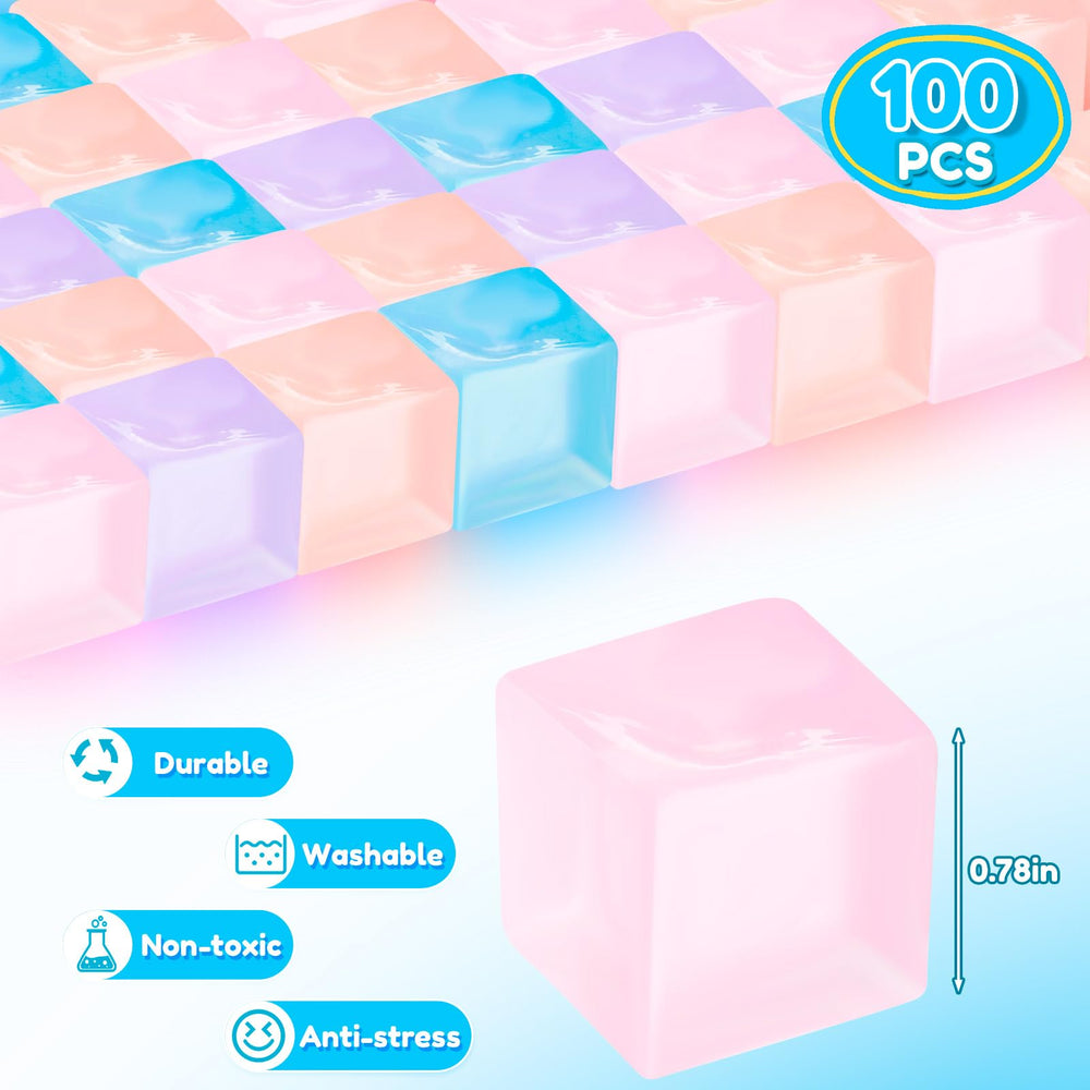 Teyva Daily pink mini ice cube stress ball delivers calm sensory feedback