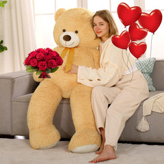Tezituor 59-inch giant teddy bear front view, perfect for cozy hugs.