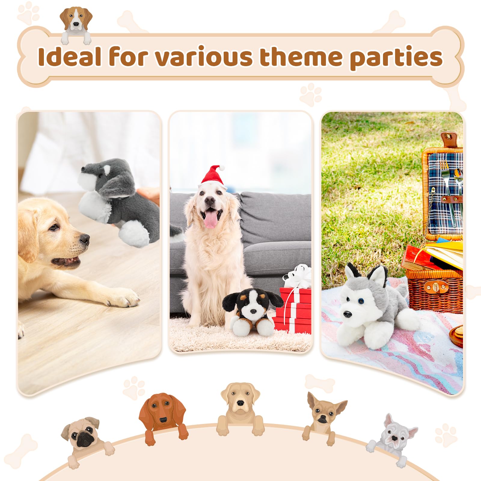 Tezituor Beagle plush toy suitable for classroom decor and gifting.