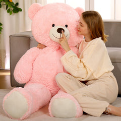 Tezituor big teddy bear with silky ribbon bow adds gift-ready charm.
