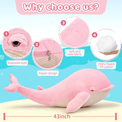 Tezituor big whale toy gift for kids' rooms