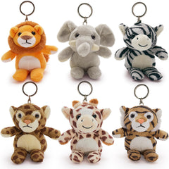 Tezituor lion mini plush keychain adds playful charm to backpacks and keys.
