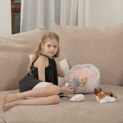 Tezituor cat set soft cushion pad adds cozy comfort during pretend play
