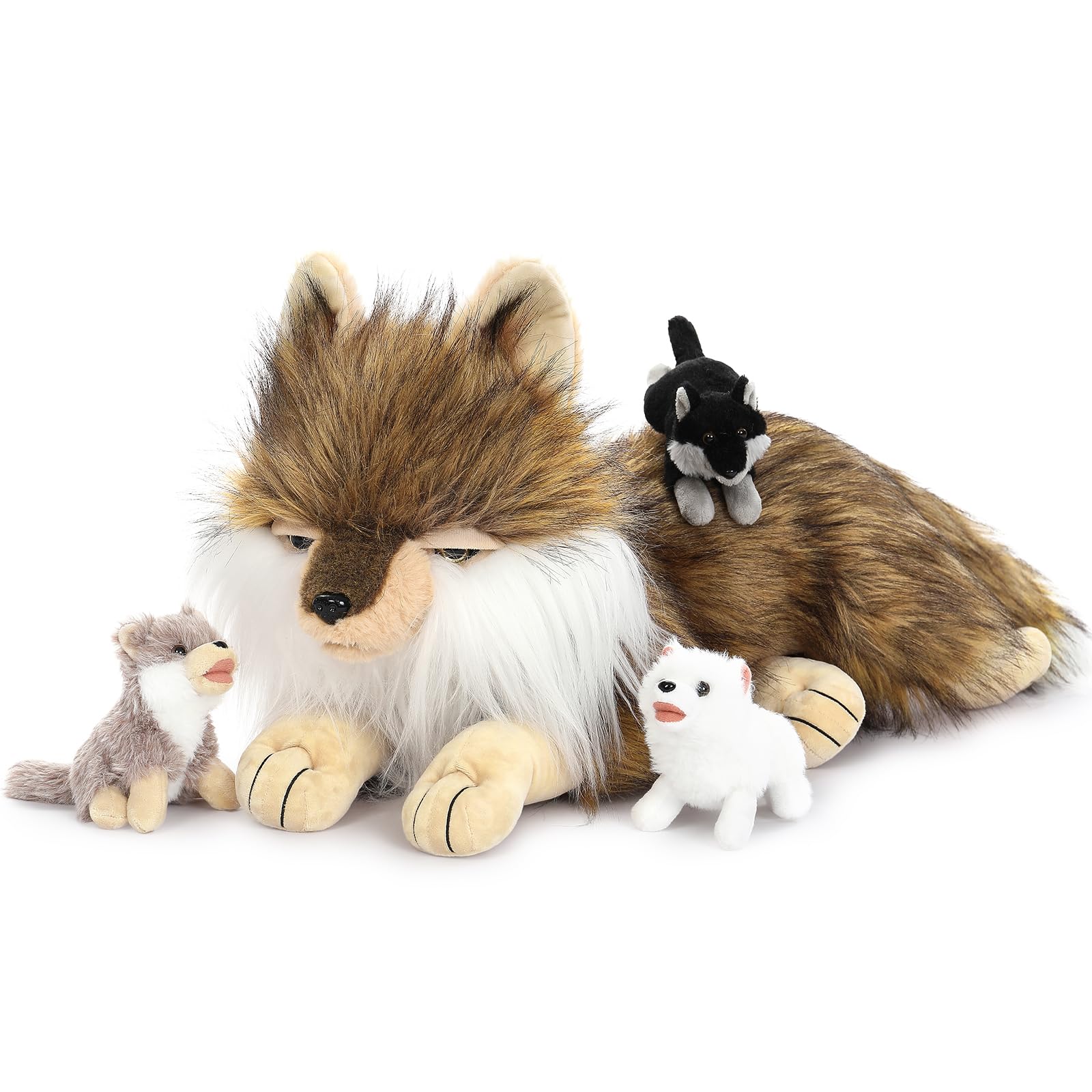 Tezituor wolf plush with sturdy stitching for kids
