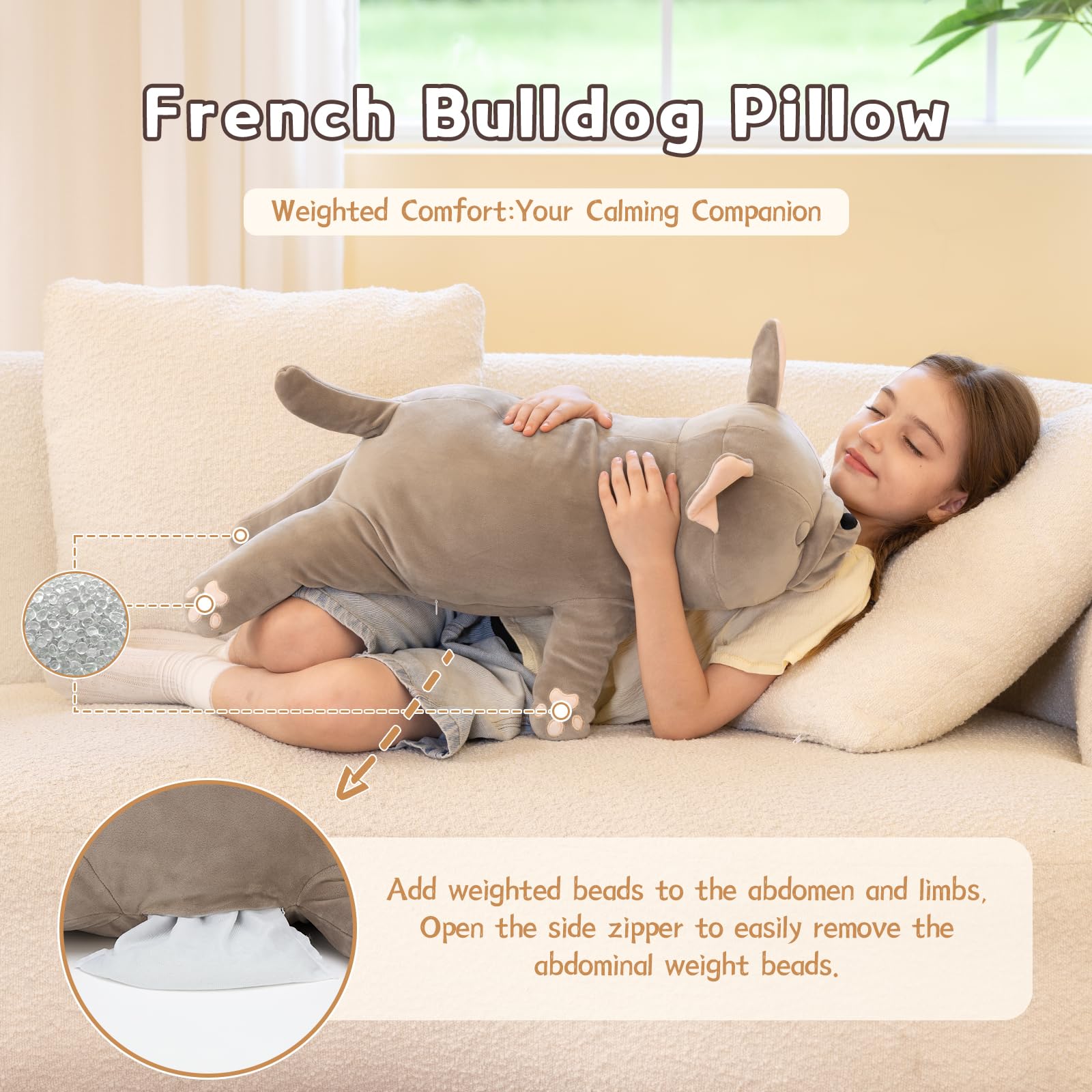 Tezituor plush pillow face detail highlighting lifelike features for decor
