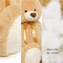 Tezituor giant teddy bear fluffing process after unpacking.