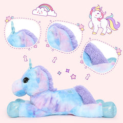 Tezituor giant unicorn serves as a decorative gift or party centerpiece.
