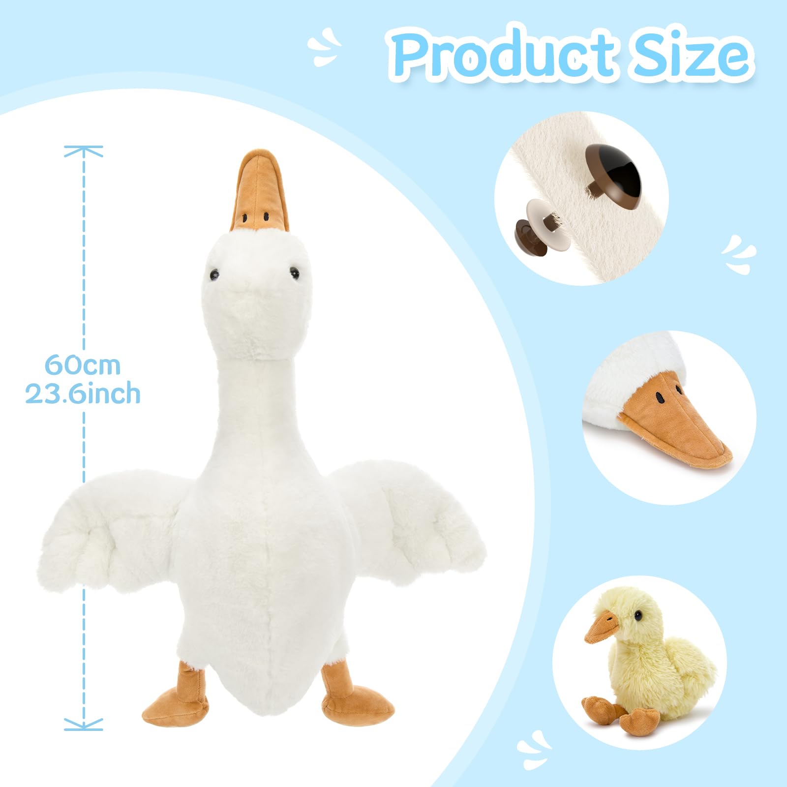 Tezituor goose nursery decor plush adds charm and gentle texture.
