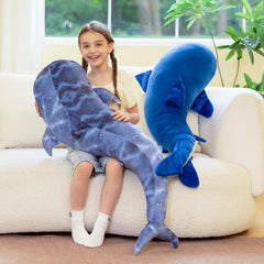 Tezituor kids bedroom decoration ocean-themed whale plush centerpiece