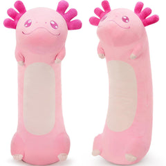 Tezituor long axolotl plush body pillow for cozy hugging and neck support.