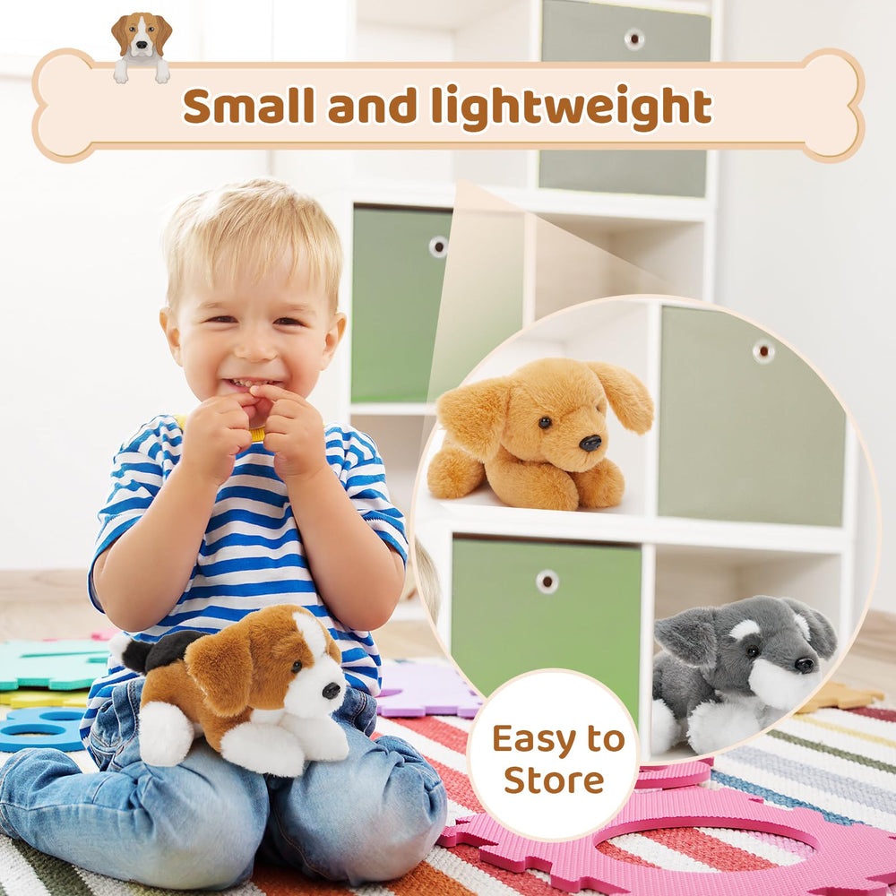 Tezituor plush dog set doubles as cute party decor.