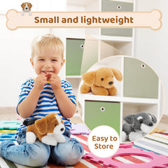 Tezituor plush dog set doubles as cute party decor.