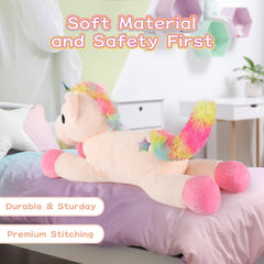Tezituor safety-tested unicorn plush with CPSC and CPC reports for parents' peace of mind.