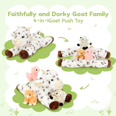 Tezituor Spot Lamb babies outside for gentle pretend play and nurturing fun