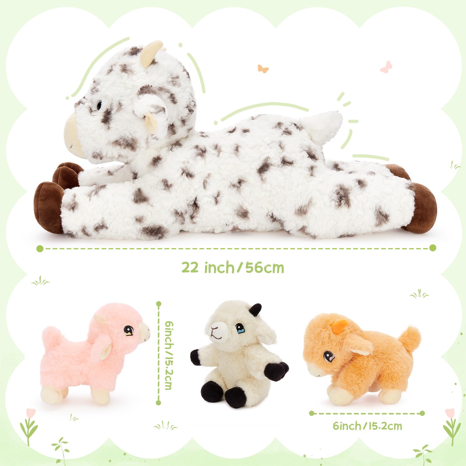 Tezituor Spot Lamb close-up reveals soft fluffy fur texture and kid-friendly touch