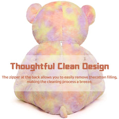 Tezituor bear back zipper enables easy cleaning.
