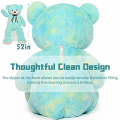 Tezituor teddy bear with embedded eyes for child-friendly safety