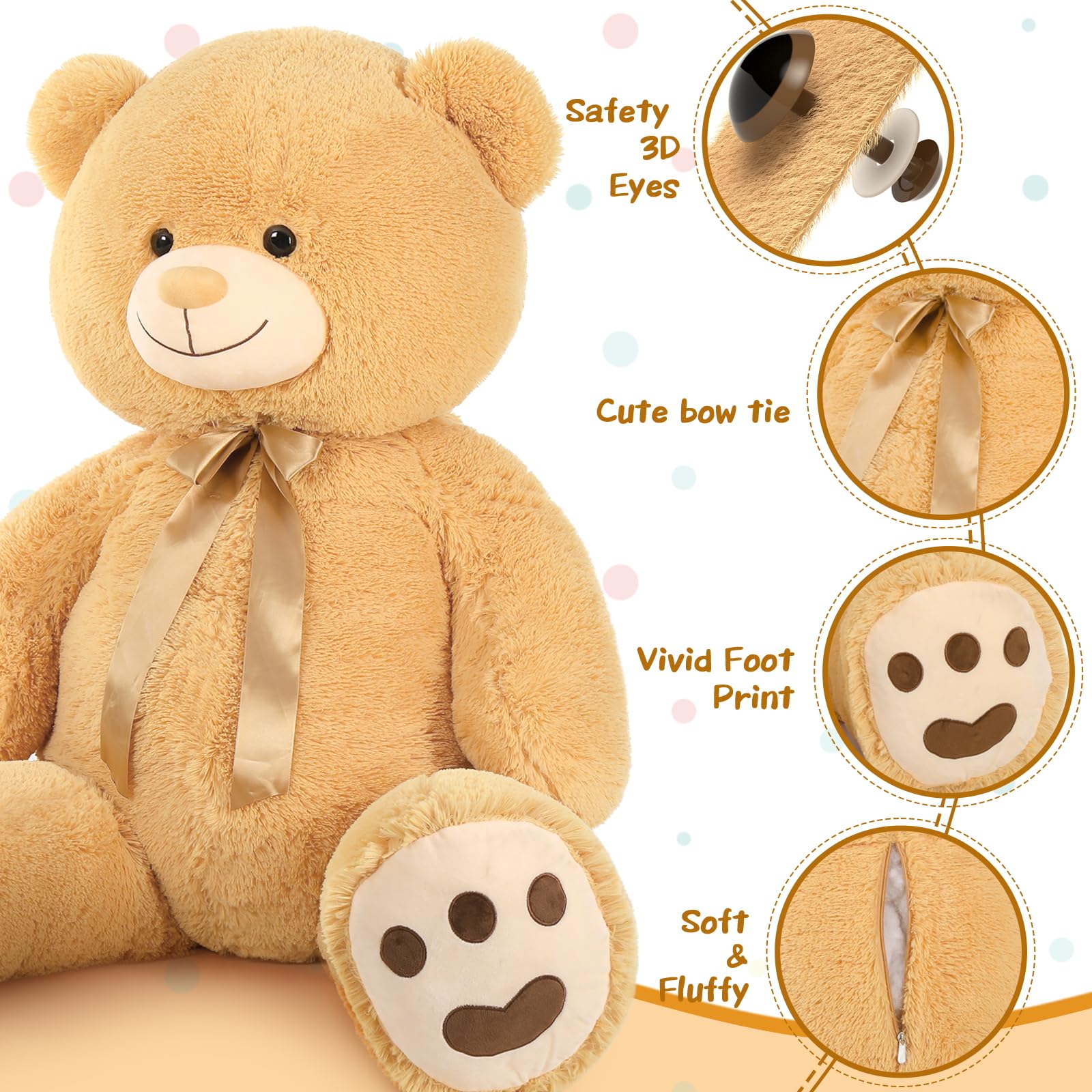 Tezituor teddy bear in bedroom decor; doubles as cuddly art piece.