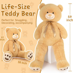 Tezituor teddy bear light brown color; warm, cozy decor for living spaces.