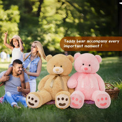 Tezituor teddy bear soft plush filling; cozy snuggling experience.