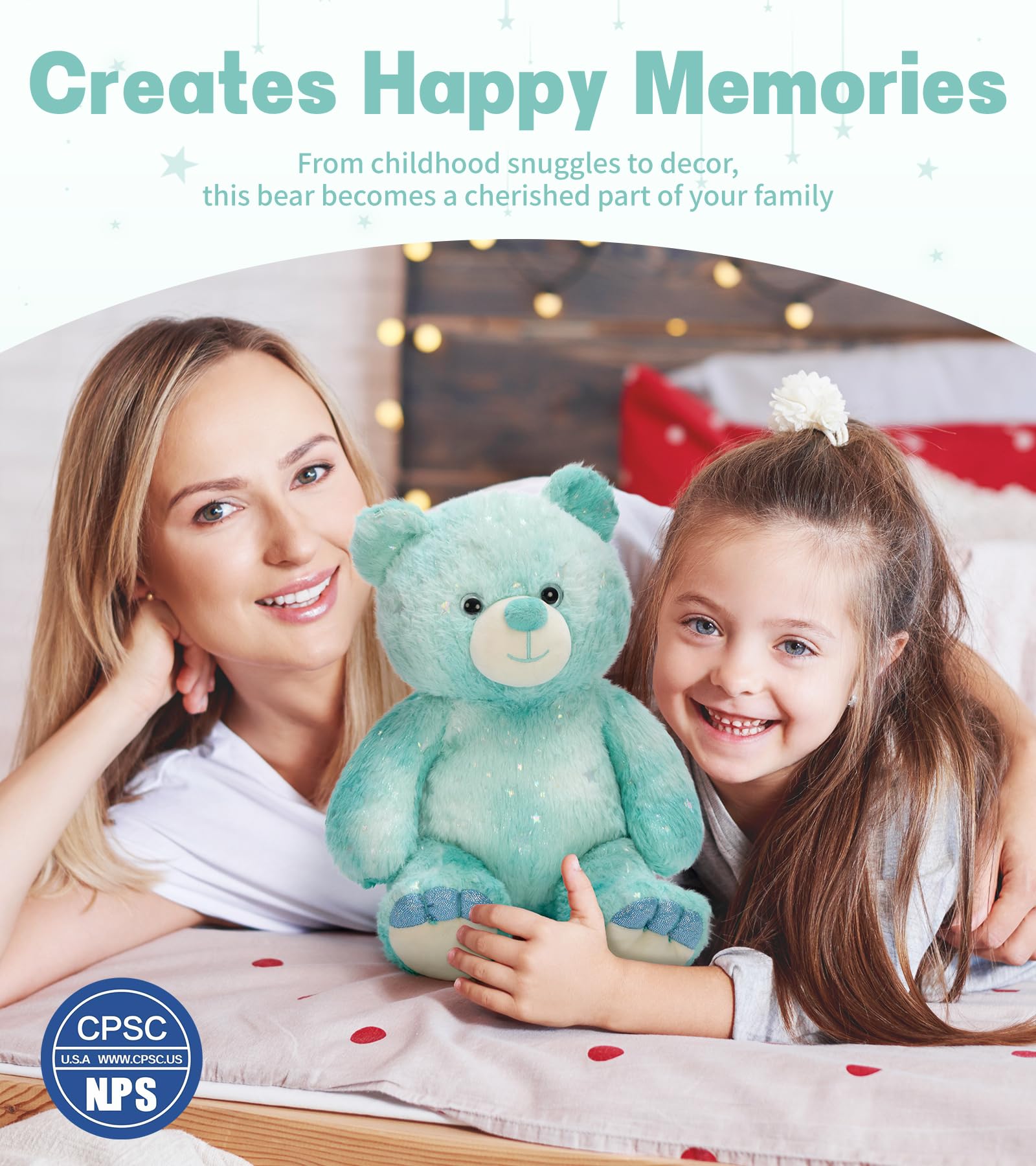 Tezituor teddy bear in soft tie-dye plush, ideal as a thoughtful gift.
