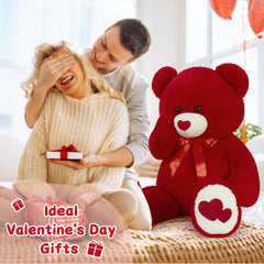 Tezituor red heart teddy makes a thoughtful Valentine’s or anniversary gift.