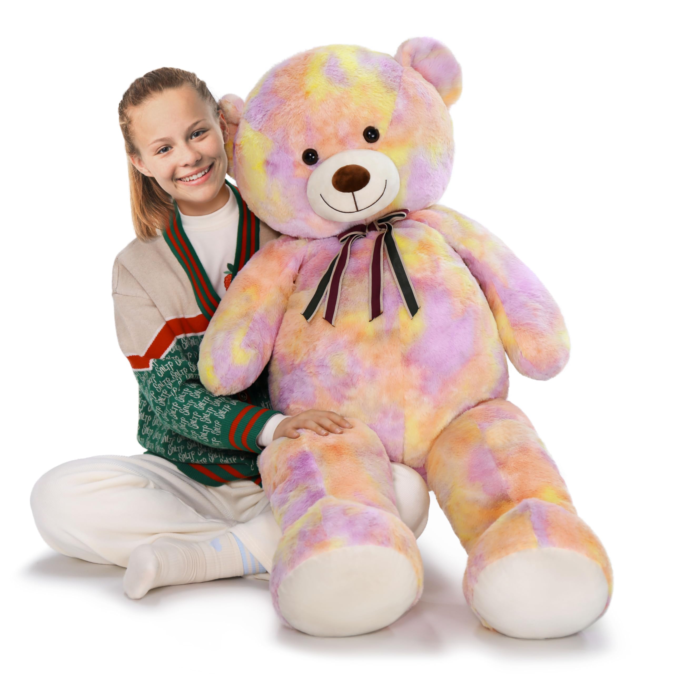 Tezituor Valentine teddy bear arriving vacuum-packed; quick fluff restores fullness.