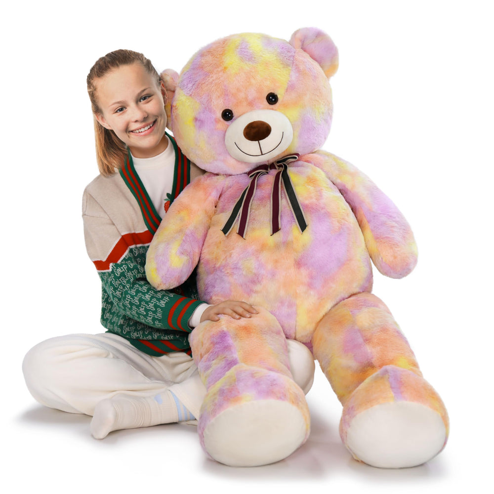 Tezituor Valentine teddy bear arriving vacuum-packed; quick fluff restores fullness.