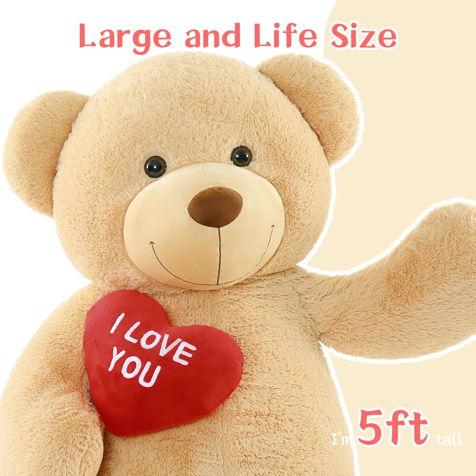 Tezituor heart-bearing bear makes a thoughtful Valentine’s or Christmas gift.