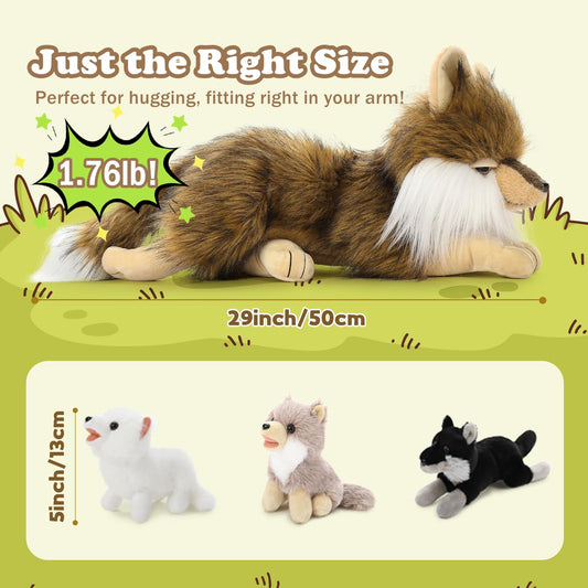 Tezituor wolf cub 5-inch plush ideal for little hands