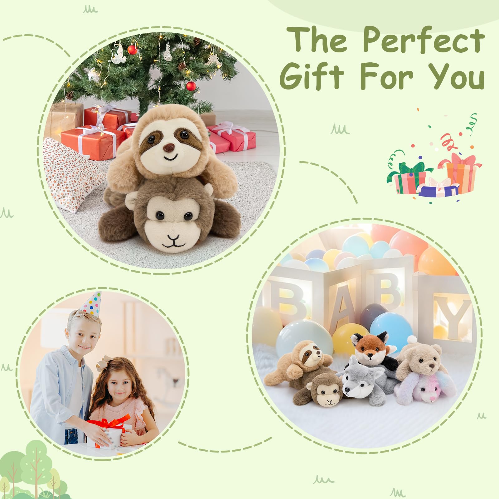 Tezituor wolf plush 7inch brings woodland energy to pretend play